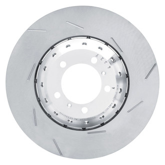 R1 Concepts® - Carbon GEOMET™ Slotted 1-Piece Front Driver Side Brake Rotor