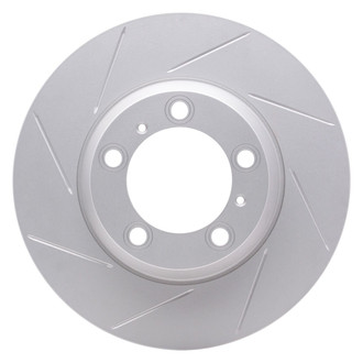 R1 Concepts® - Carbon GEOMET™ Slotted 1-Piece Rear Passenger Side Brake Rotor