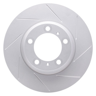 R1 Concepts® - Carbon GEOMET™ Slotted 1-Piece Rear Driver Side Brake Rotor