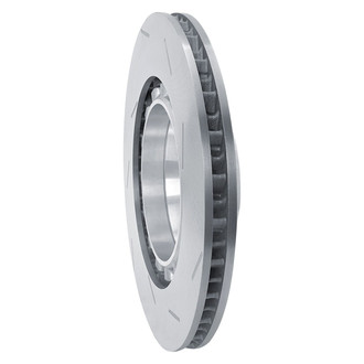 R1 Concepts® - Carbon GEOMET™ Slotted 1-Piece Rear Driver Side Brake Rotor