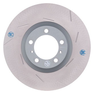 R1 Concepts® - Carbon GEOMET™ Slotted 1-Piece Front Passenger Side Brake Rotor