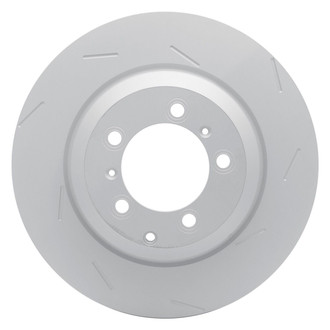 R1 Concepts® - Carbon GEOMET™ Slotted 1-Piece Rear Driver Side Brake Rotor