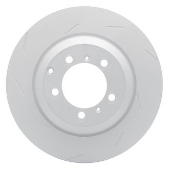 R1 Concepts® - Carbon GEOMET™ Slotted 1-Piece Rear Passenger Side Brake Rotor