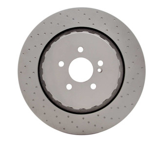 R1 Concepts® - Carbon GEOMET™ Dimpled 1-Piece Rear Brake Rotor