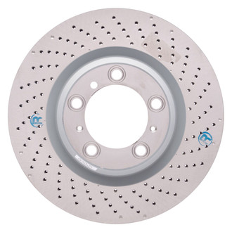 R1 Concepts® - Carbon GEOMET™ Drilled 1-Piece Rear Passenger Side Brake Rotor