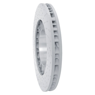 R1 Concepts® - Carbon GEOMET™ Drilled 1-Piece Front Passenger Side Brake Rotor