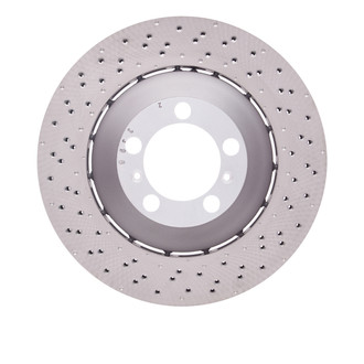 R1 Concepts® - GEO-Carbon™ Drilled 1-Piece Front Driver Side Brake Rotor