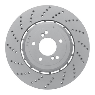 R1 Concepts® - GEO-Carbon™ Drilled 1-Piece Rear Driver Side Brake Rotor