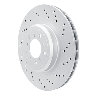 R1 Concepts® - GEO-Carbon™ Drilled 1-Piece Front Passenger Side Brake Rotor