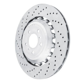 R1 Concepts® - GEO-Carbon™ Drilled 1-Piece Rear Driver Side Brake Rotor