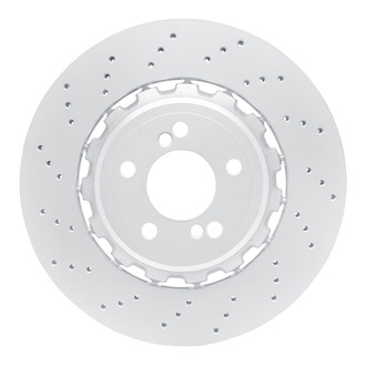 R1 Concepts® - GEO-Carbon™ Drilled 1-Piece Rear Driver Side Brake Rotor