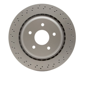 R1 Concepts® - Carbon GEOMET™ Drilled 1-Piece Rear Brake Rotor