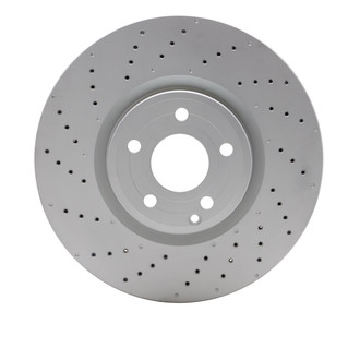 R1 Concepts® - Carbon GEOMET™ Drilled 1-Piece Front Brake Rotor