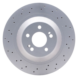 R1 Concepts® - Carbon GEOMET™ Drilled 1-Piece Rear Brake Rotor