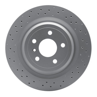 R1 Concepts® - Carbon GEOMET™ Drilled 1-Piece Rear Brake Rotor
