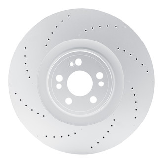 R1 Concepts® - Carbon GEOMET™ Drilled 1-Piece Front Brake Rotor