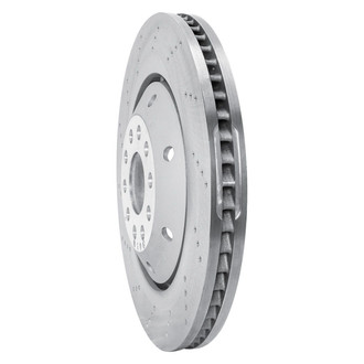 R1 Concepts® - GEO-Carbon™ Drilled 1-Piece Front Driver Side Brake Rotor