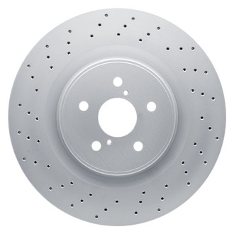 R1 Concepts® - Carbon GEOMET™ Drilled 1-Piece Front Brake Rotor