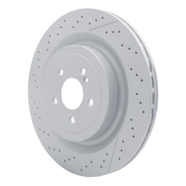 R1 Concepts® - GeoSpec™ Drilled and Slotted 1-Piece Rear Brake Rotor