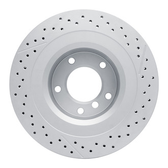 R1 Concepts® RCE-63148 - GeoSpec™ Drilled and Slotted 1-Piece Rear Brake Rotor