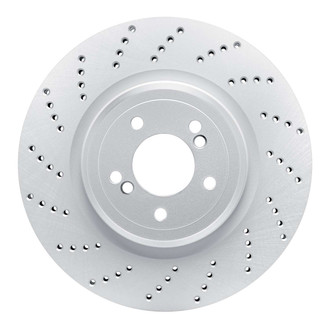 R1 Concepts® - GeoSpec™ Drilled 1-Piece Rear Driver Side Brake Rotor