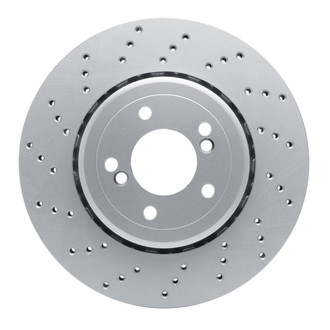 R1 Concepts® - GeoSpec™ Drilled 1-Piece Rear Driver Side Brake Rotor