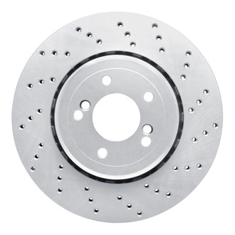 R1 Concepts® - GeoSpec™ Drilled 1-Piece Rear Passenger Side Brake Rotor