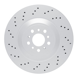 R1 Concepts® - GeoSpec™ Drilled 1-Piece Rear Driver Side Brake Rotor