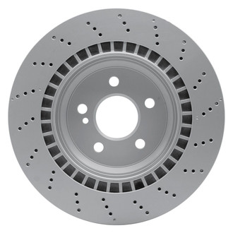 R1 Concepts® RXE-63076 - GeoSpec™ Drilled 1-Piece Rear Brake Rotor