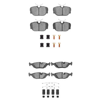 R1 Concepts® - Performance Sport Low Metallic Front and Rear Brake Pad Set
