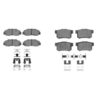 R1 Concepts® - Performance Sport Low Metallic Front and Rear Brake Pad Set