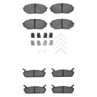 R1 Concepts® - Performance Sport Low Metallic Front and Rear Brake Pad Set
