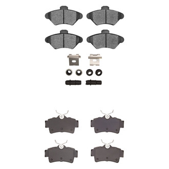 R1 Concepts® - Performance Sport Low Metallic Front and Rear Brake Pad Set