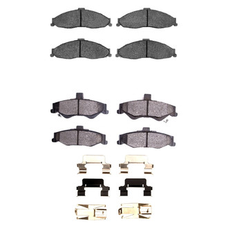 R1 Concepts® - Performance Sport Low Metallic Front and Rear Brake Pad Set