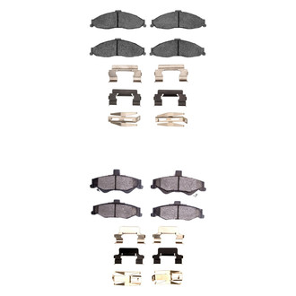 R1 Concepts® - Performance Sport Low Metallic Front and Rear Brake Pad Set