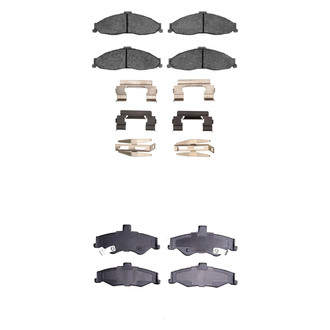 R1 Concepts® - Performance Sport Low Metallic Front and Rear Brake Pad Set
