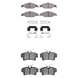 R1 Concepts® - Performance Sport Low Metallic Front and Rear Brake Pad Set
