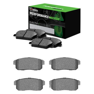 R1 Concepts® - Performance Sport Low Metallic Front and Rear Brake Pad Set