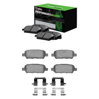R1 Concepts® - Performance Sport Low Metallic Front and Rear Brake Pad Set
