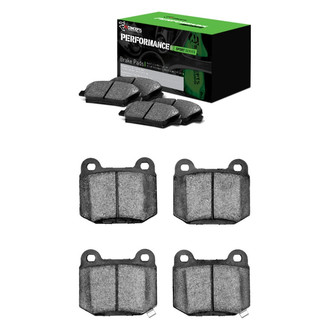 R1 Concepts® - Performance Sport Low Metallic Front and Rear Brake Pad Set