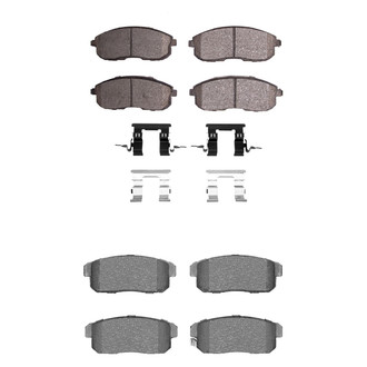 R1 Concepts® - Performance Sport Low Metallic Front and Rear Brake Pad Set