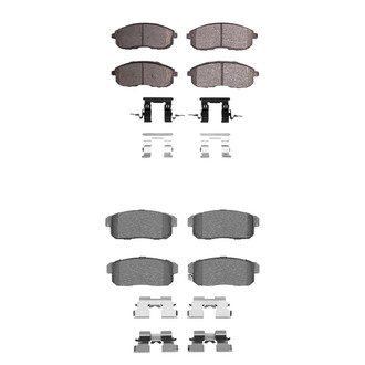 R1 Concepts® - Performance Sport Low Metallic Front and Rear Brake Pad Set