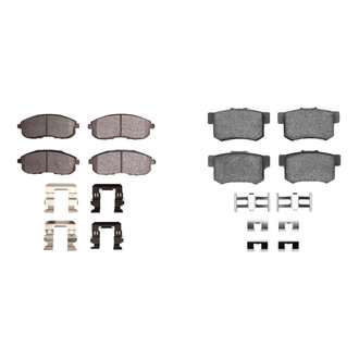 R1 Concepts® - Performance Sport Low Metallic Front and Rear Brake Pad Set