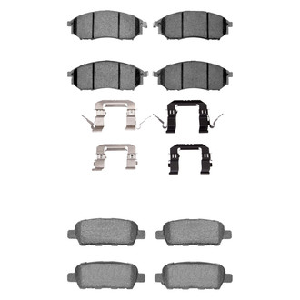 R1 Concepts® - Performance Sport Low Metallic Front and Rear Brake Pad Set