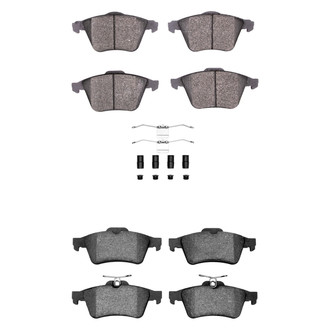 R1 Concepts® - Performance Sport Low Metallic Front and Rear Brake Pad Set