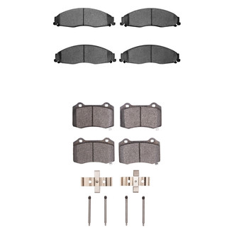 R1 Concepts® - Performance Sport Low Metallic Front and Rear Brake Pad Set