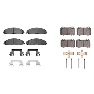 R1 Concepts® - Performance Sport Low Metallic Front and Rear Brake Pad Set