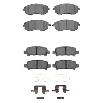 R1 Concepts® - Performance Sport Low Metallic Front and Rear Brake Pad Set