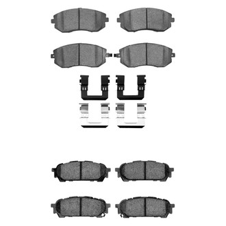 R1 Concepts® - Performance Sport Low Metallic Front and Rear Brake Pad Set
