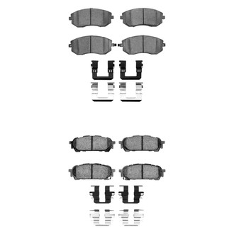 R1 Concepts® - Performance Sport Low Metallic Front and Rear Brake Pad Set
